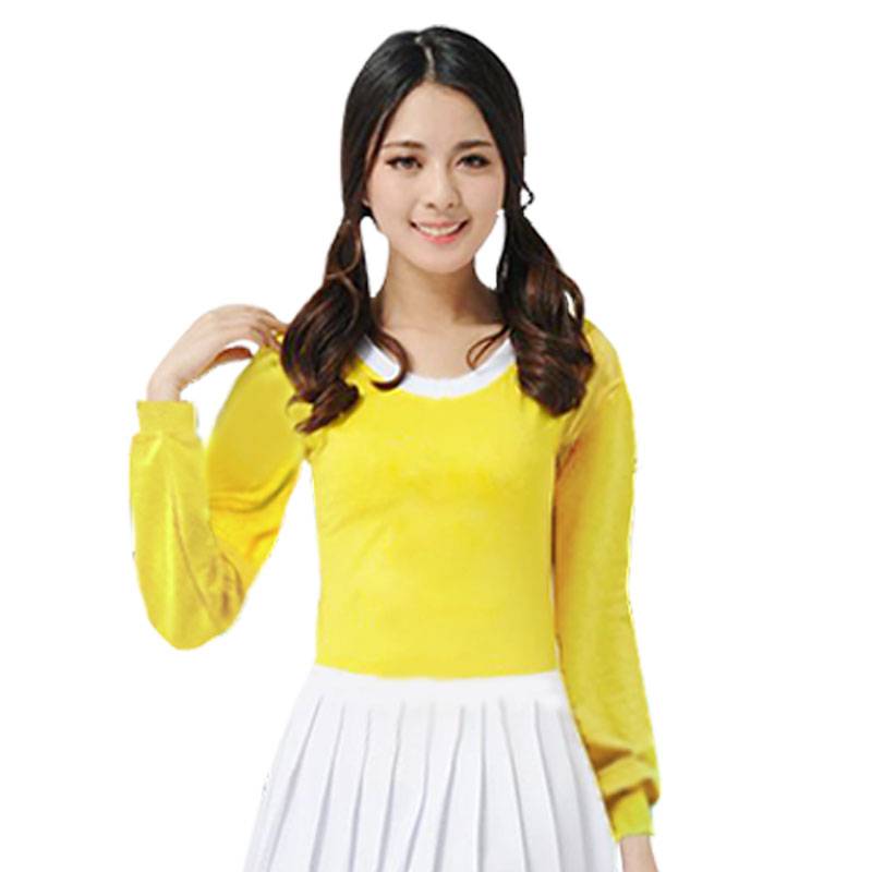 Long sleeve yellow shirt